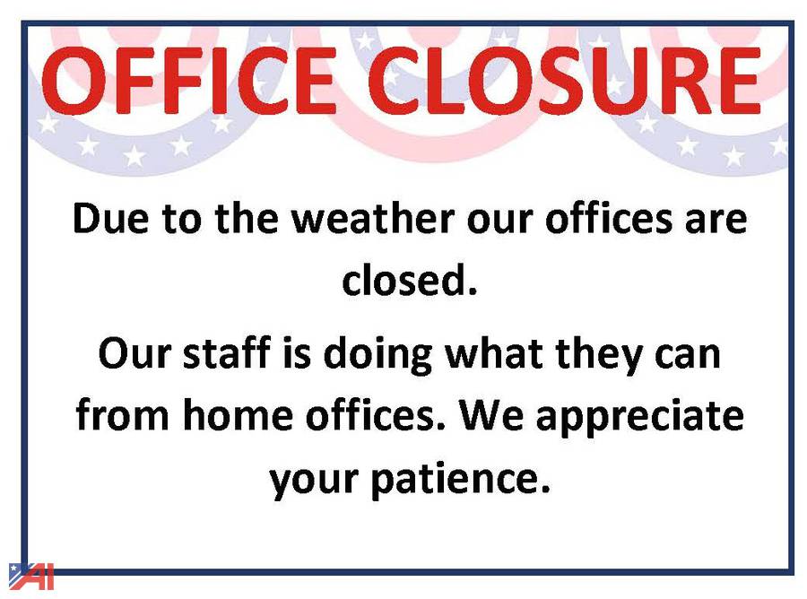 Auctions International Auction OFFICE CLOSURE ITEM OFFICE CLOSURE